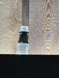 Bottle left in room from previous stay
