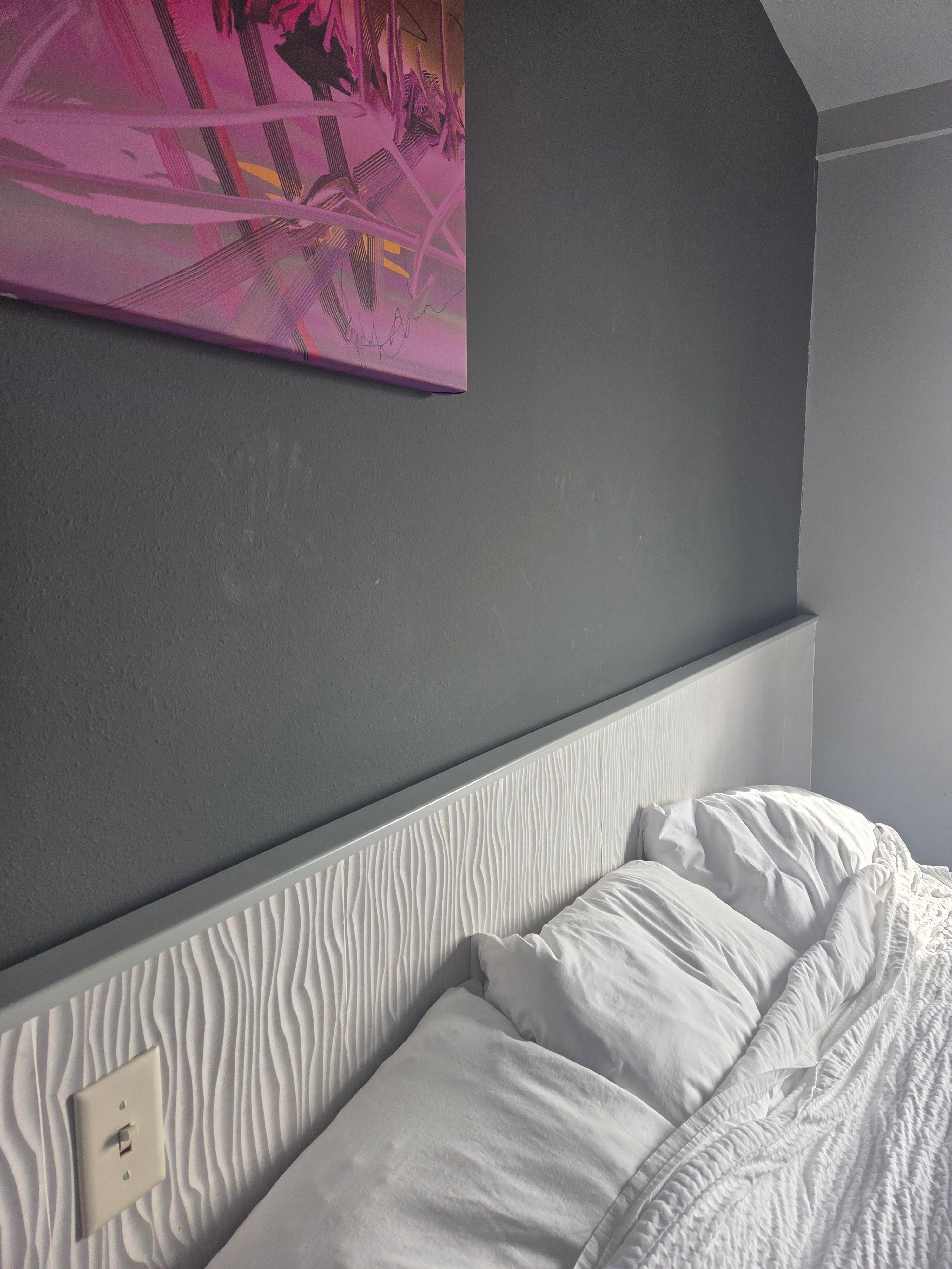 Handprints on wall bed 1