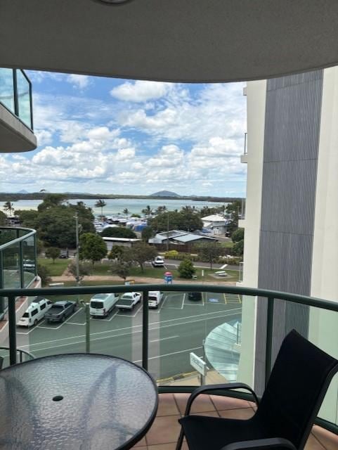 Looking over to the river