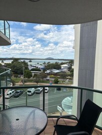 Looking over to the river