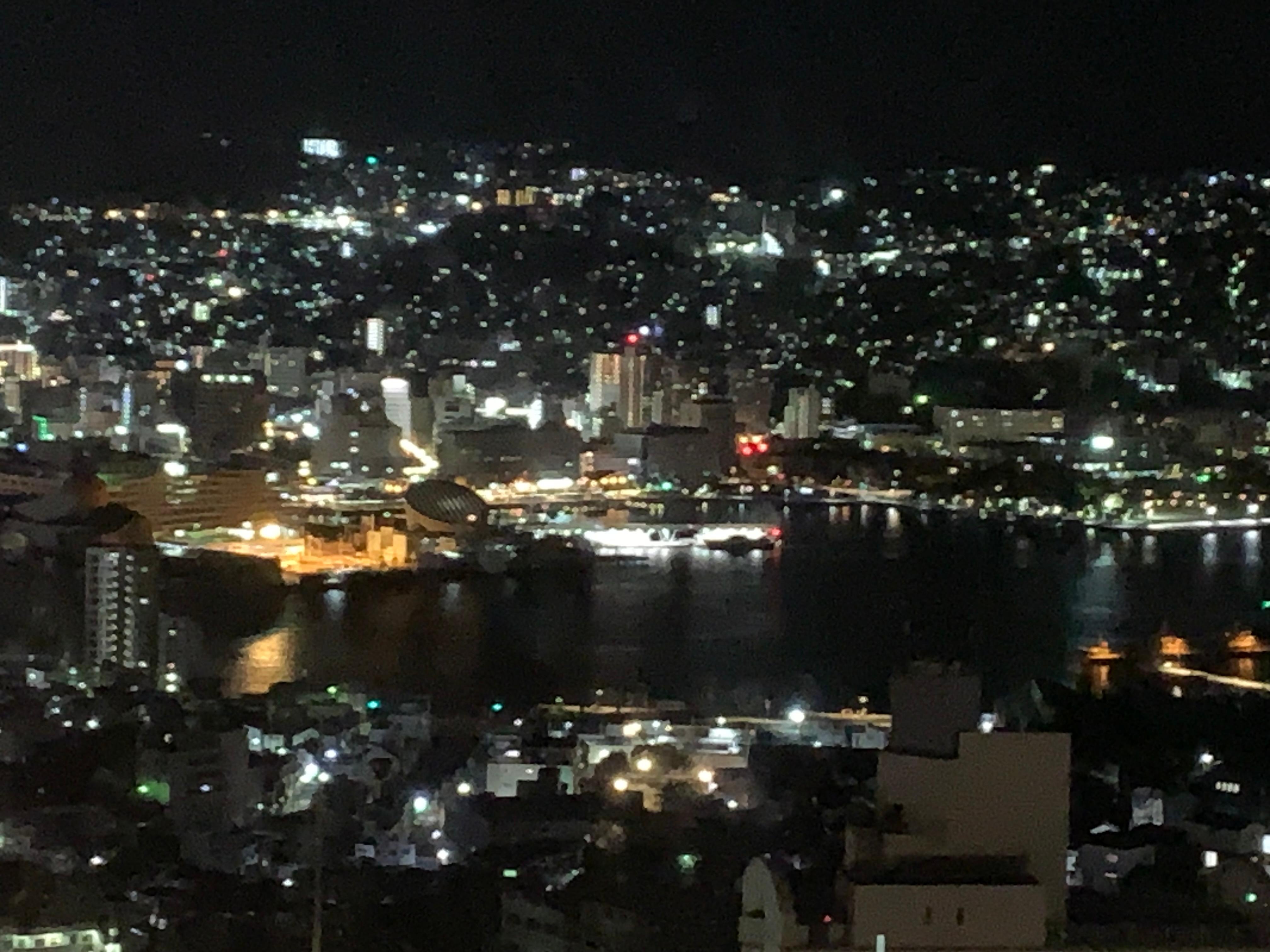 部屋から眺める夜景