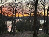 Sunrise over the lake-view from the house