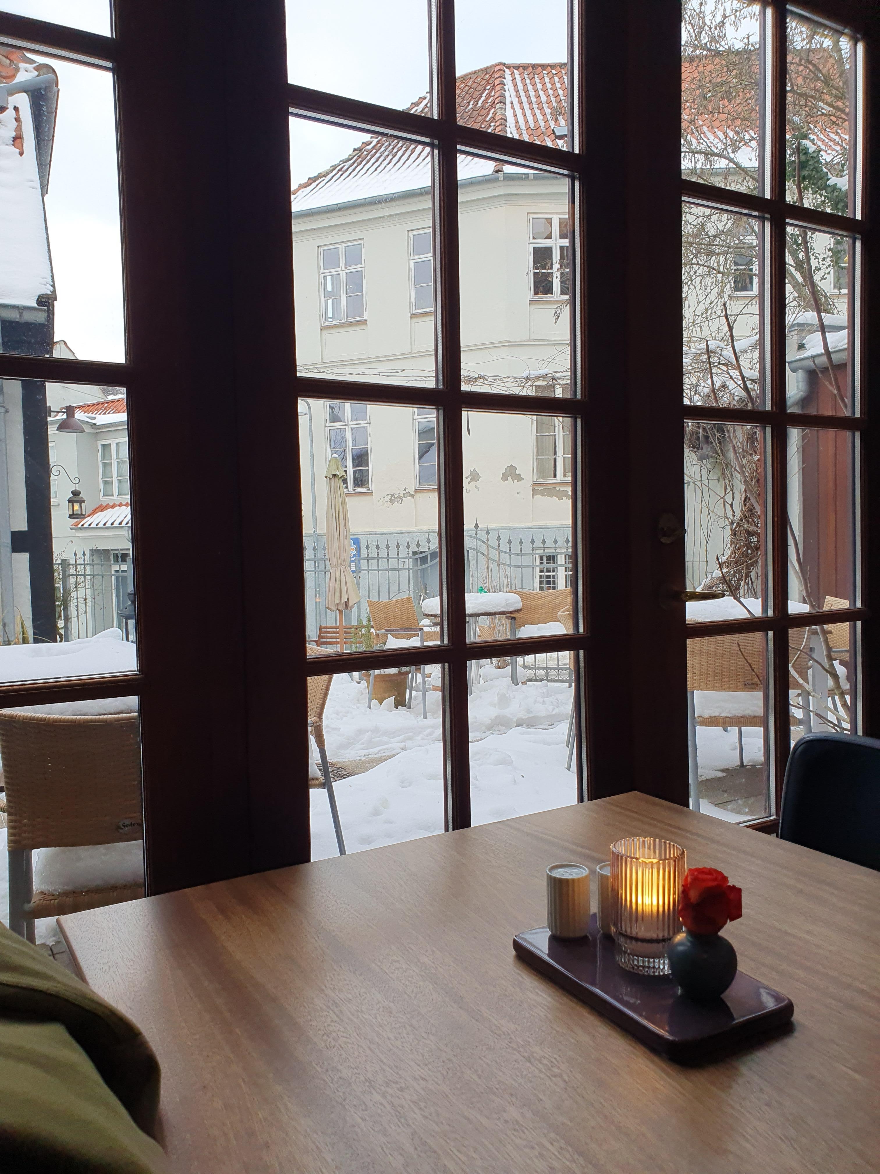 Uitzicht vanuit het restaurant van het hotel