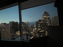 My room on top floor (20) at dusk