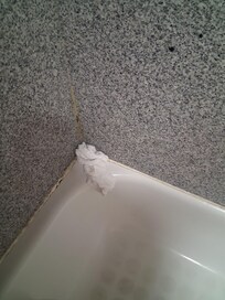 Dirty cloth left behind