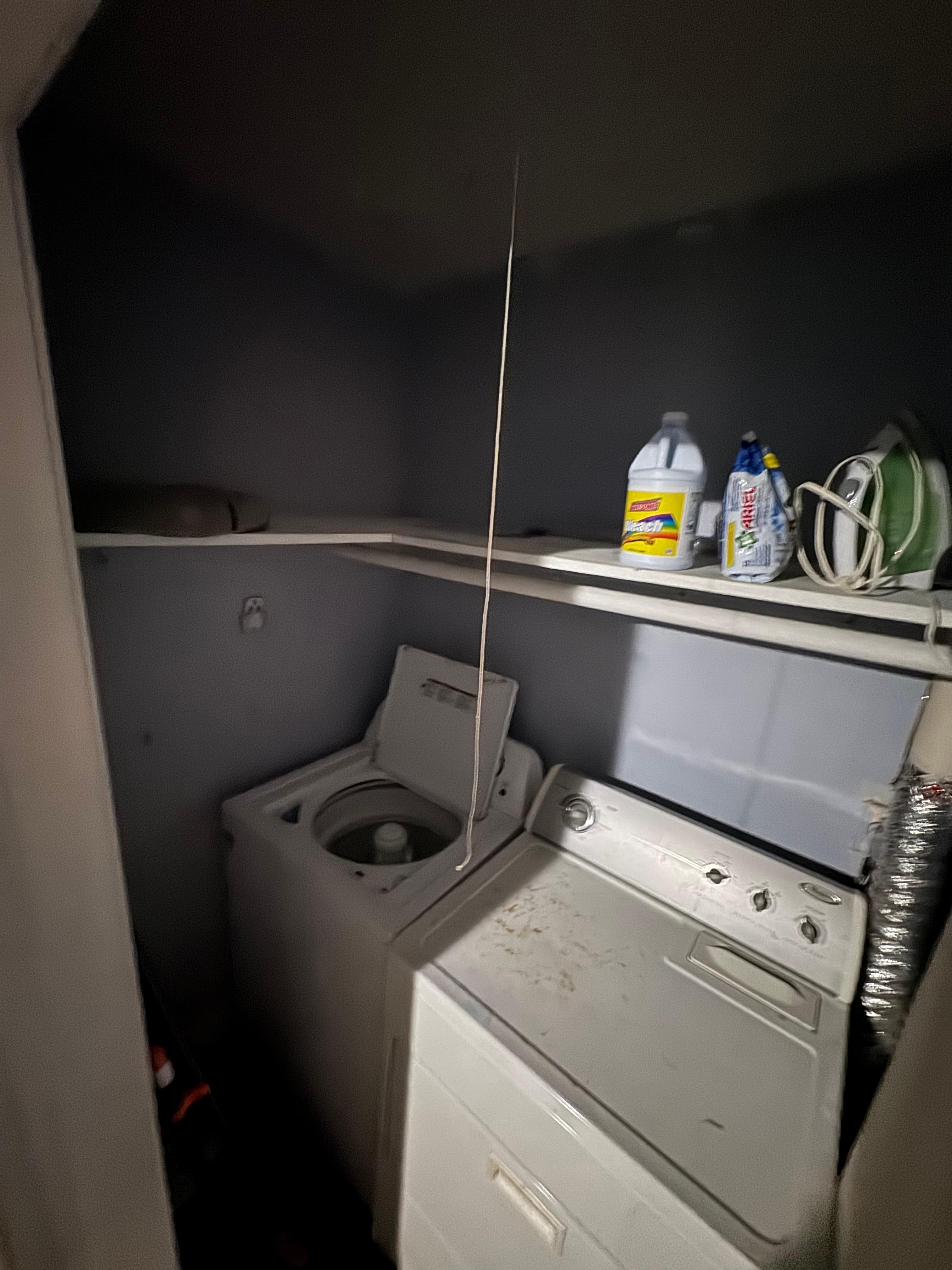 Laundry area, no bedding here.