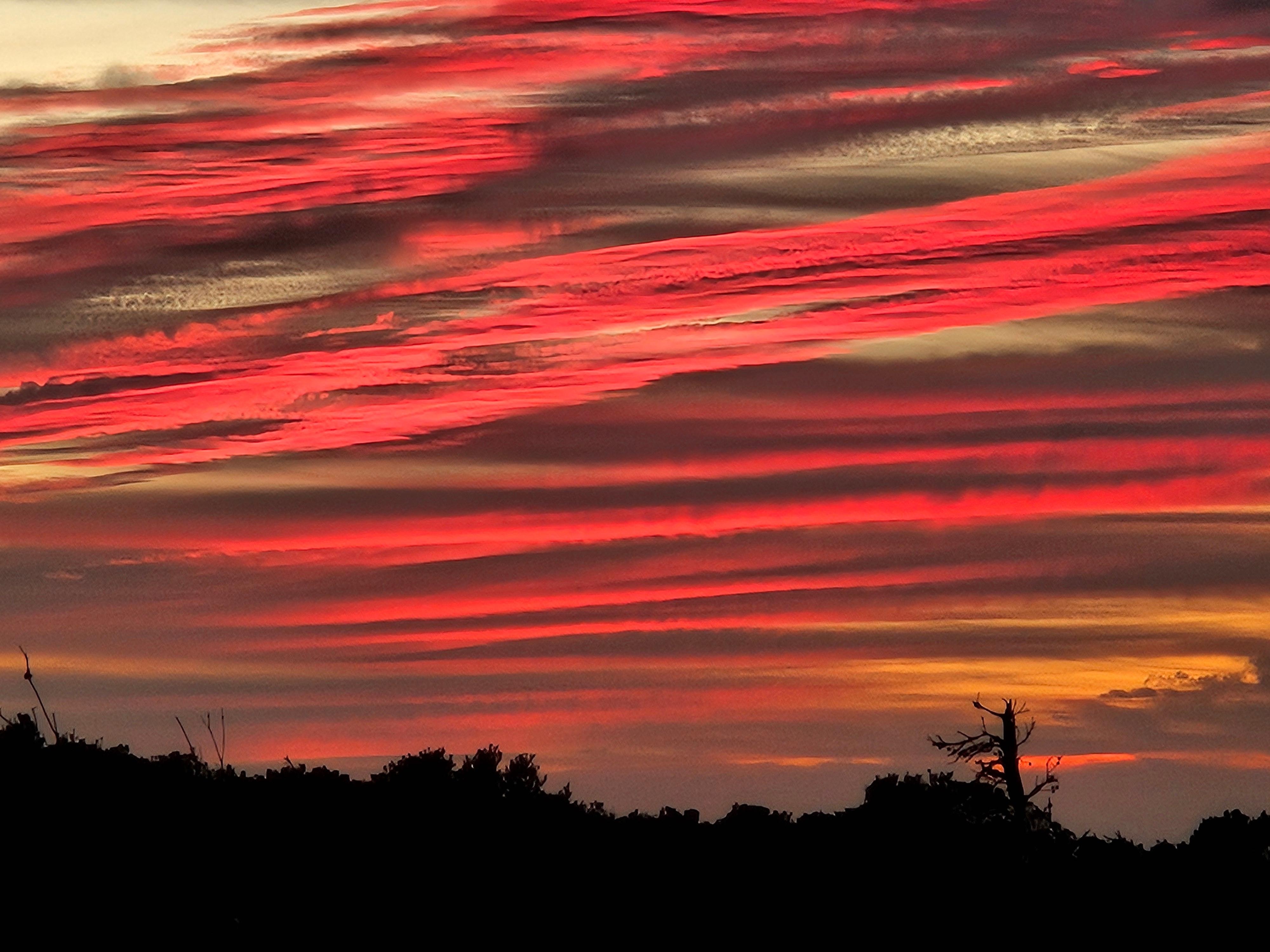 Sunset from the deck, October 16, 2025