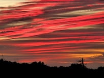 Sunset from the deck, October 16, 2025