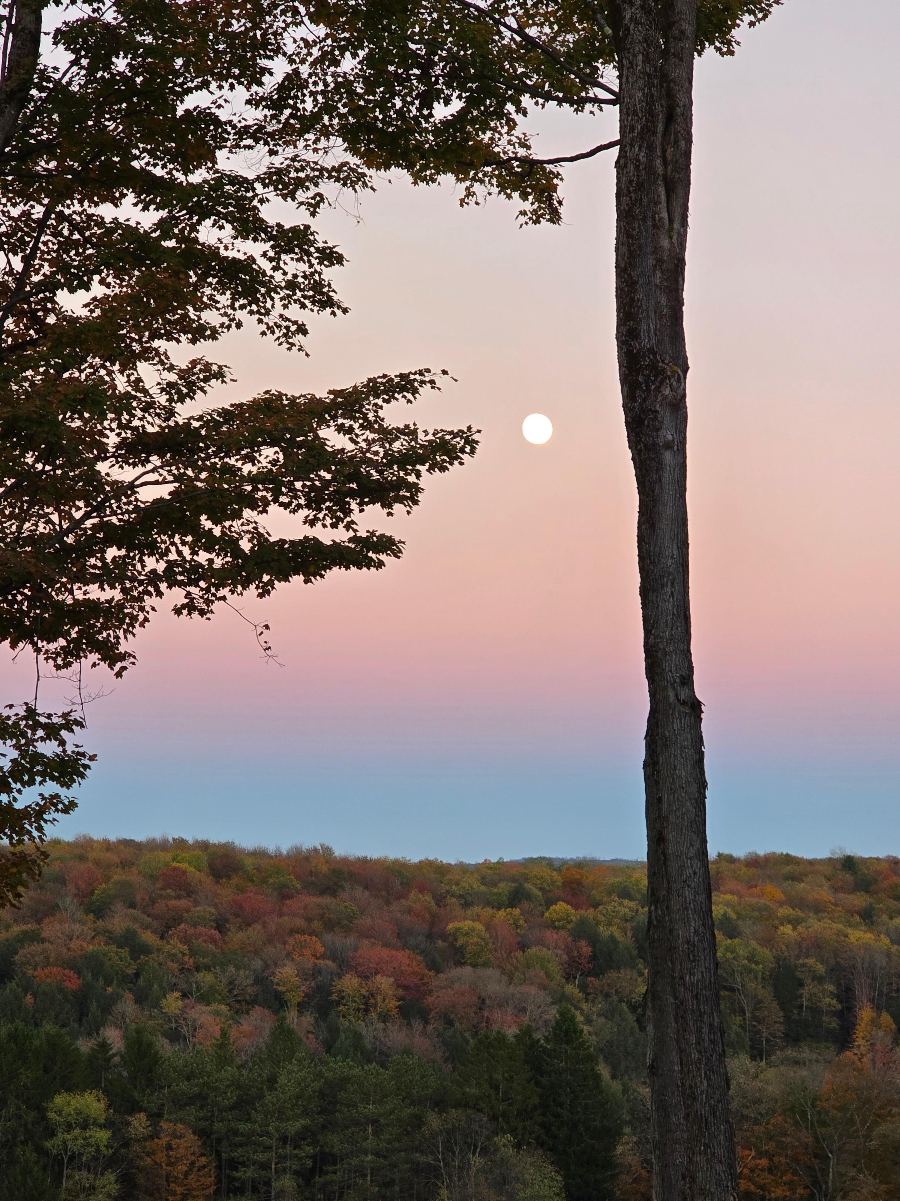 Sunset view from front deck