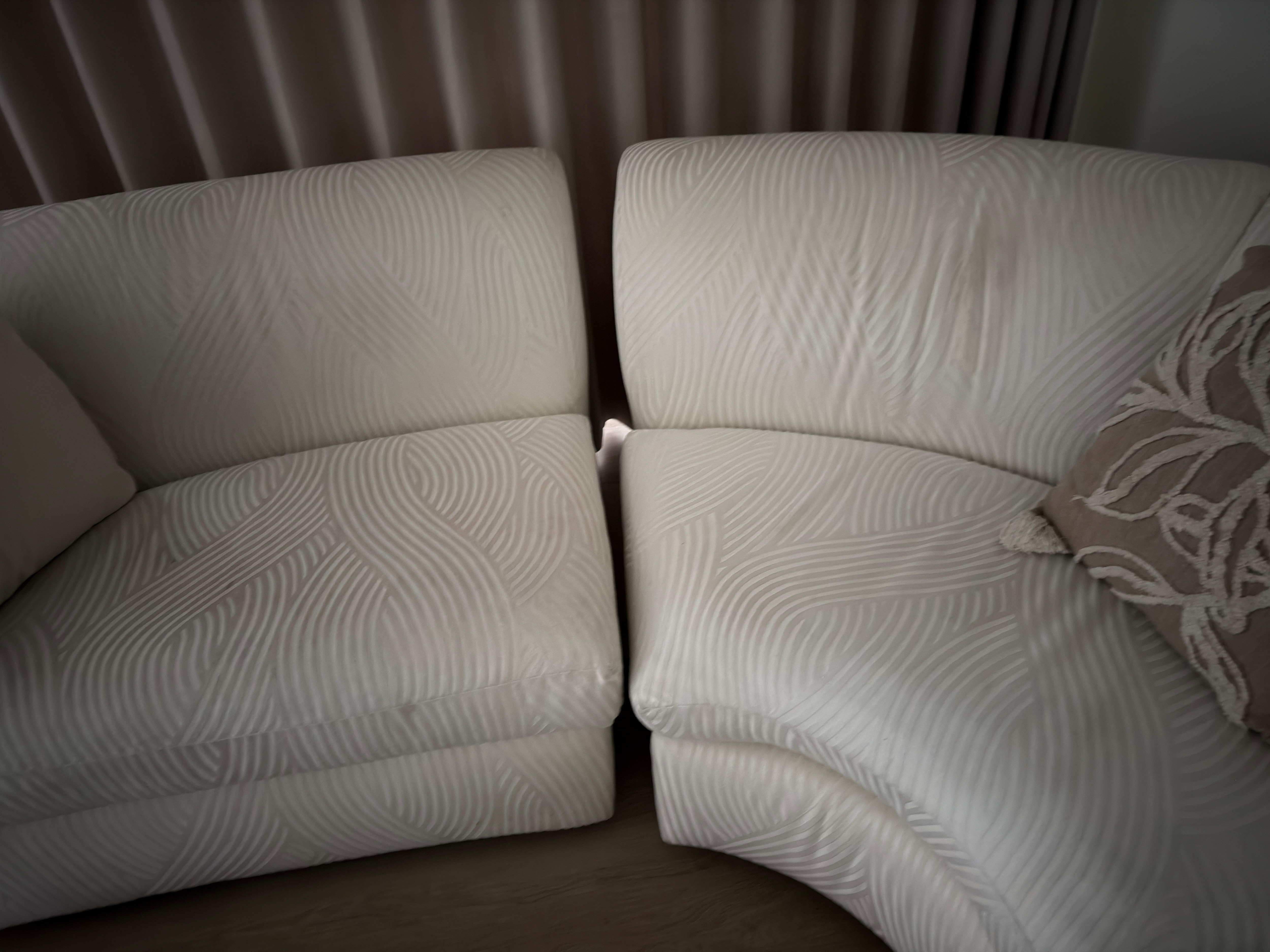 The couch did not stay together, and it was stained and filthy