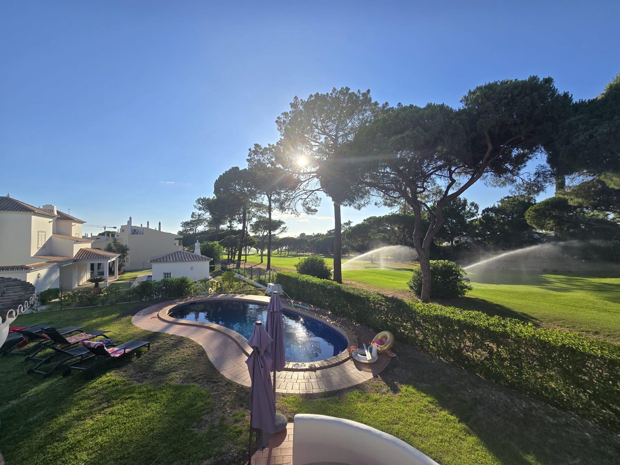 Beautiful views over golf course.