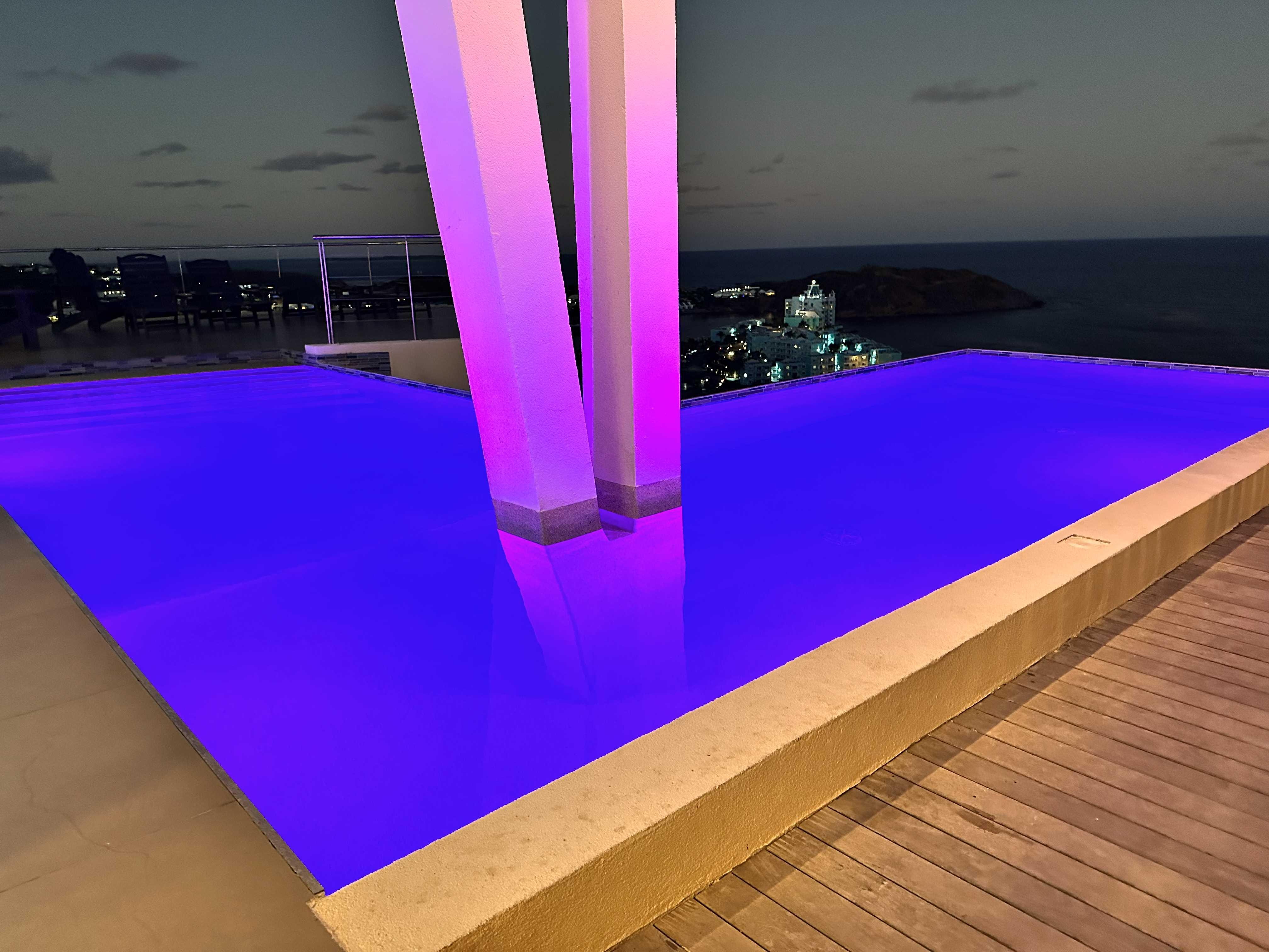 Pool at night