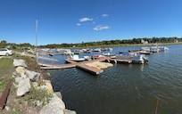 View from the water’s edge.