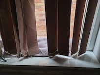Handle didn't work, blinds didn't cover the window