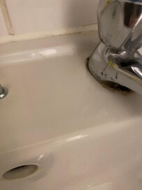 Dirt around taps