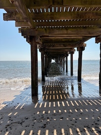 Beneath the pier