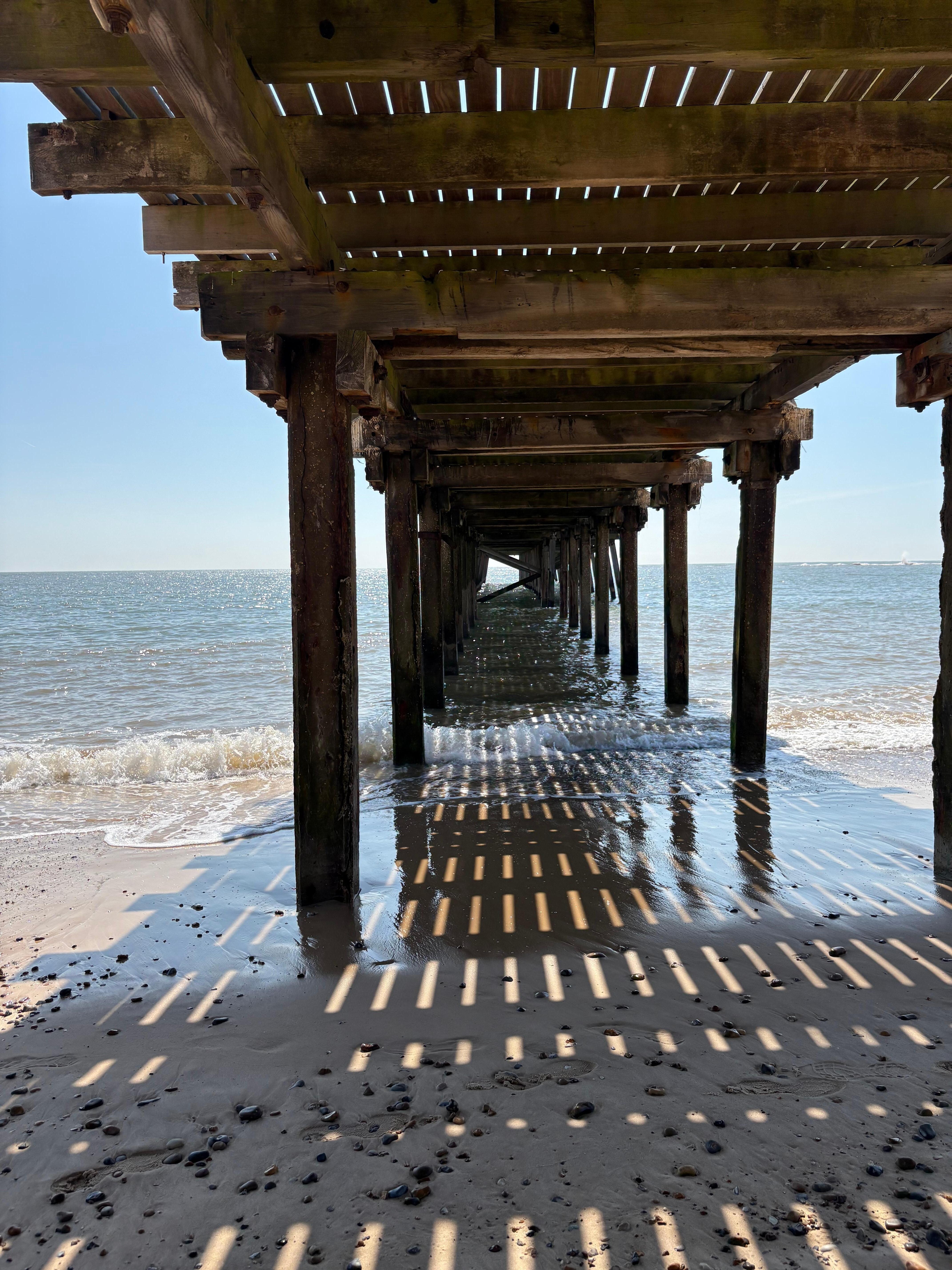 Beneath the pier