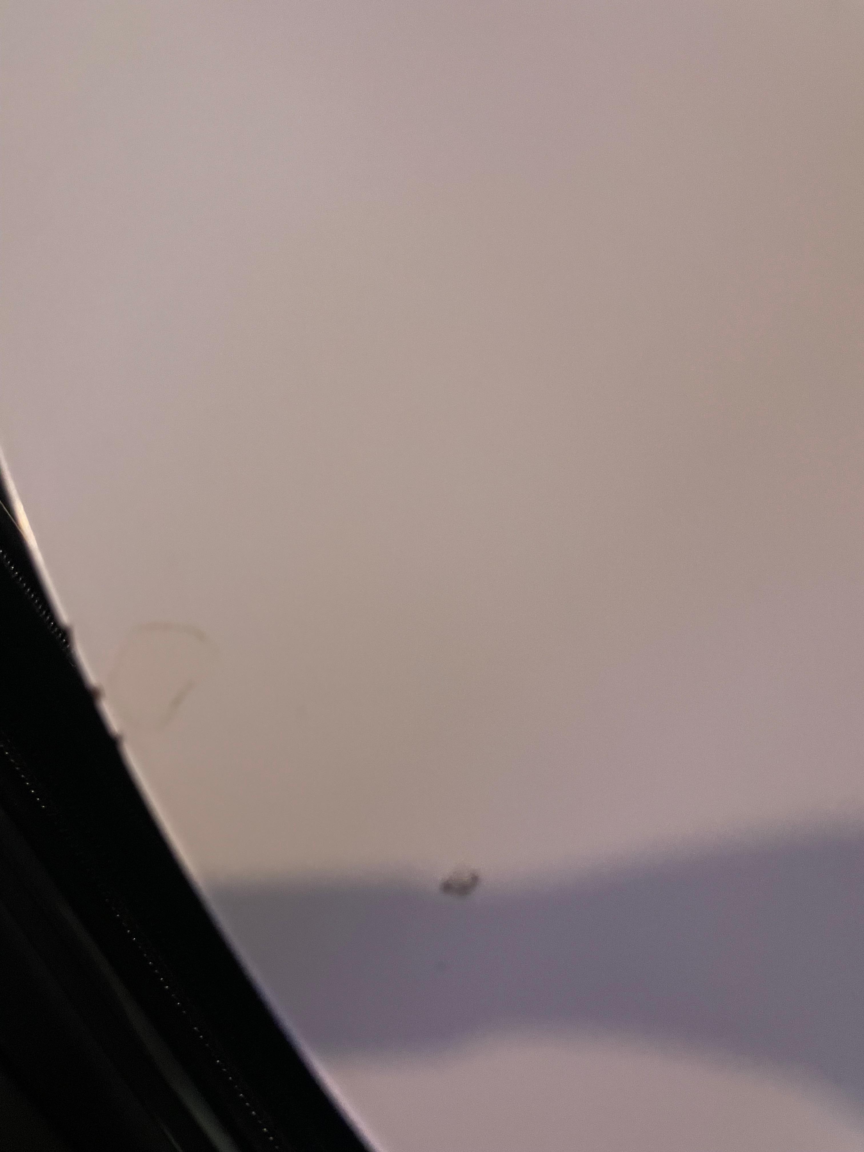 Stained and chipped table top. 
It just needed a clean