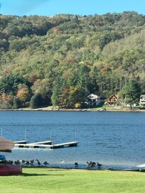 Just steps away from the house