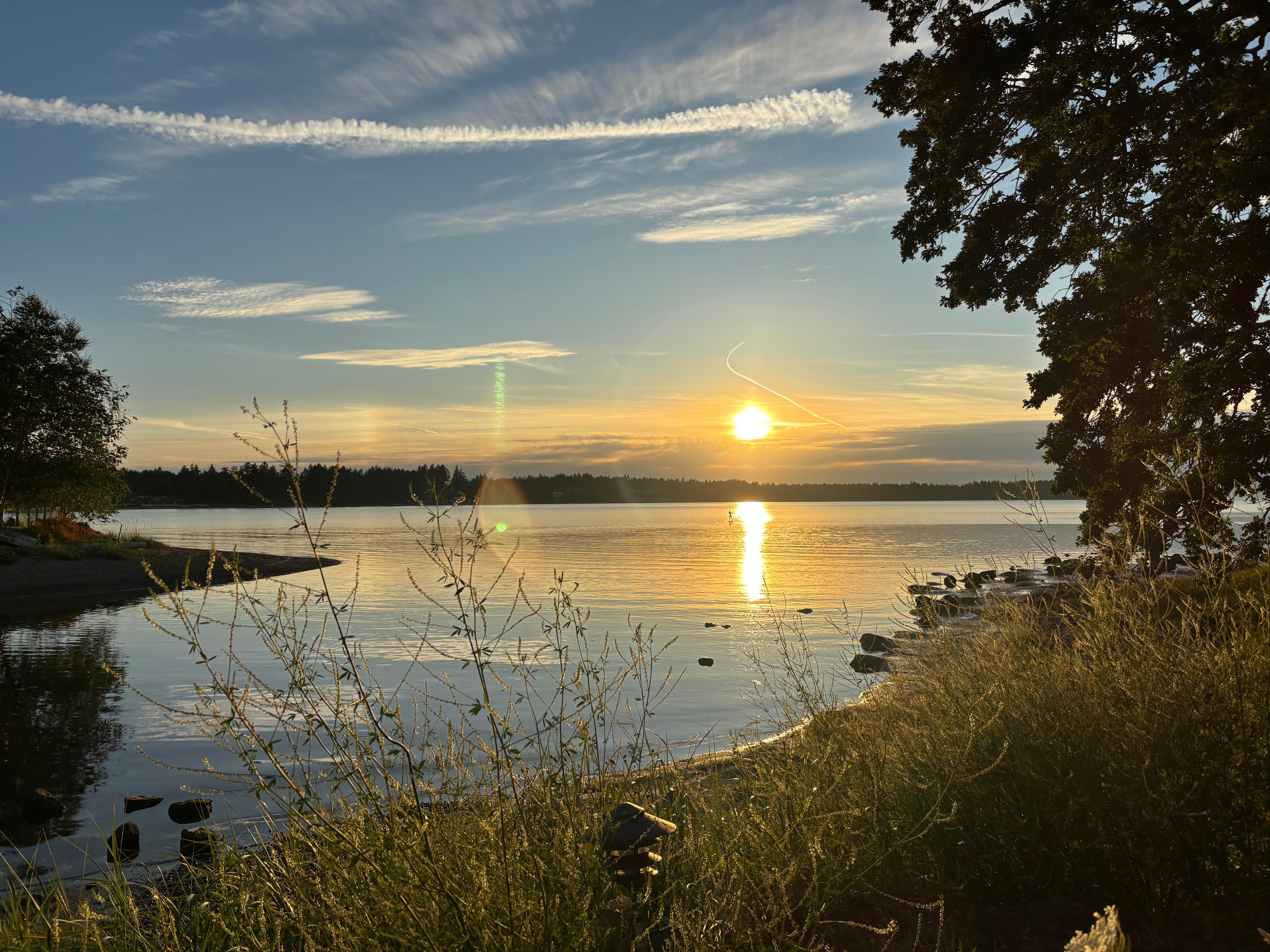 Sunset from the gazebo