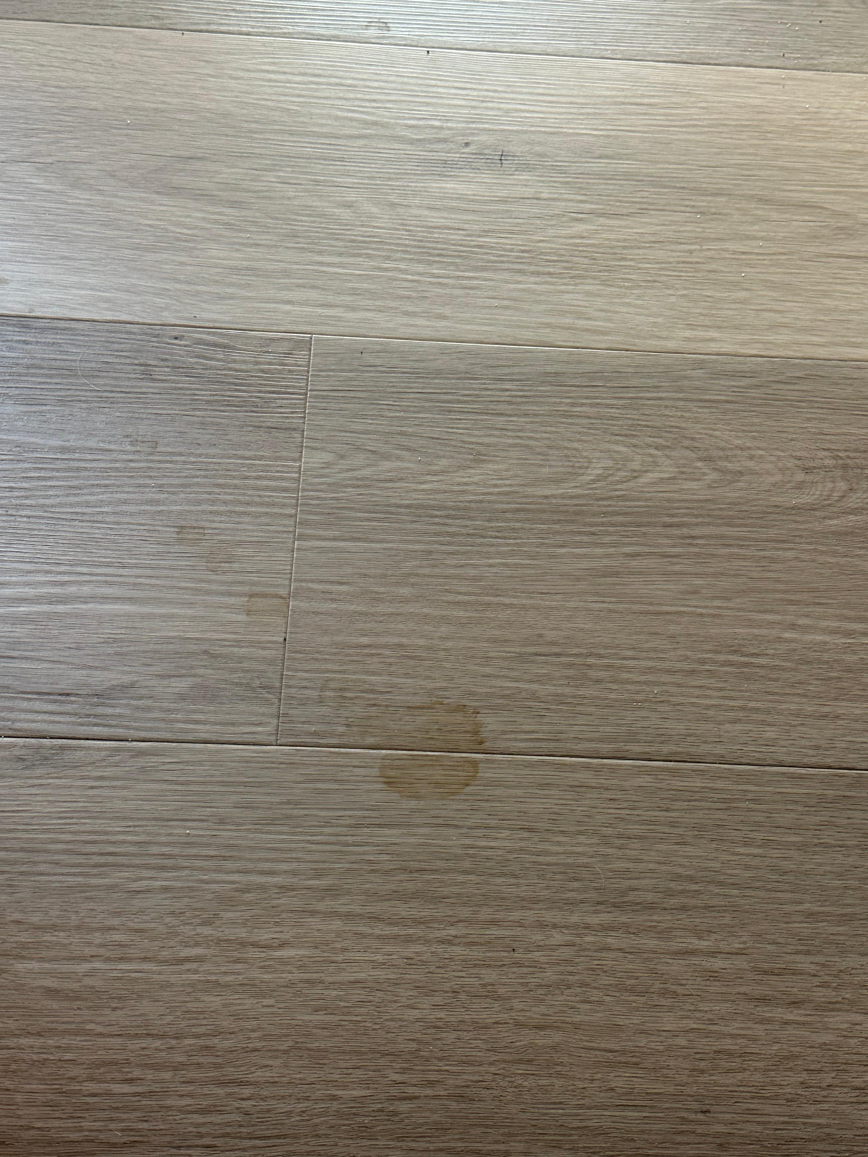multiple stains on floor like this