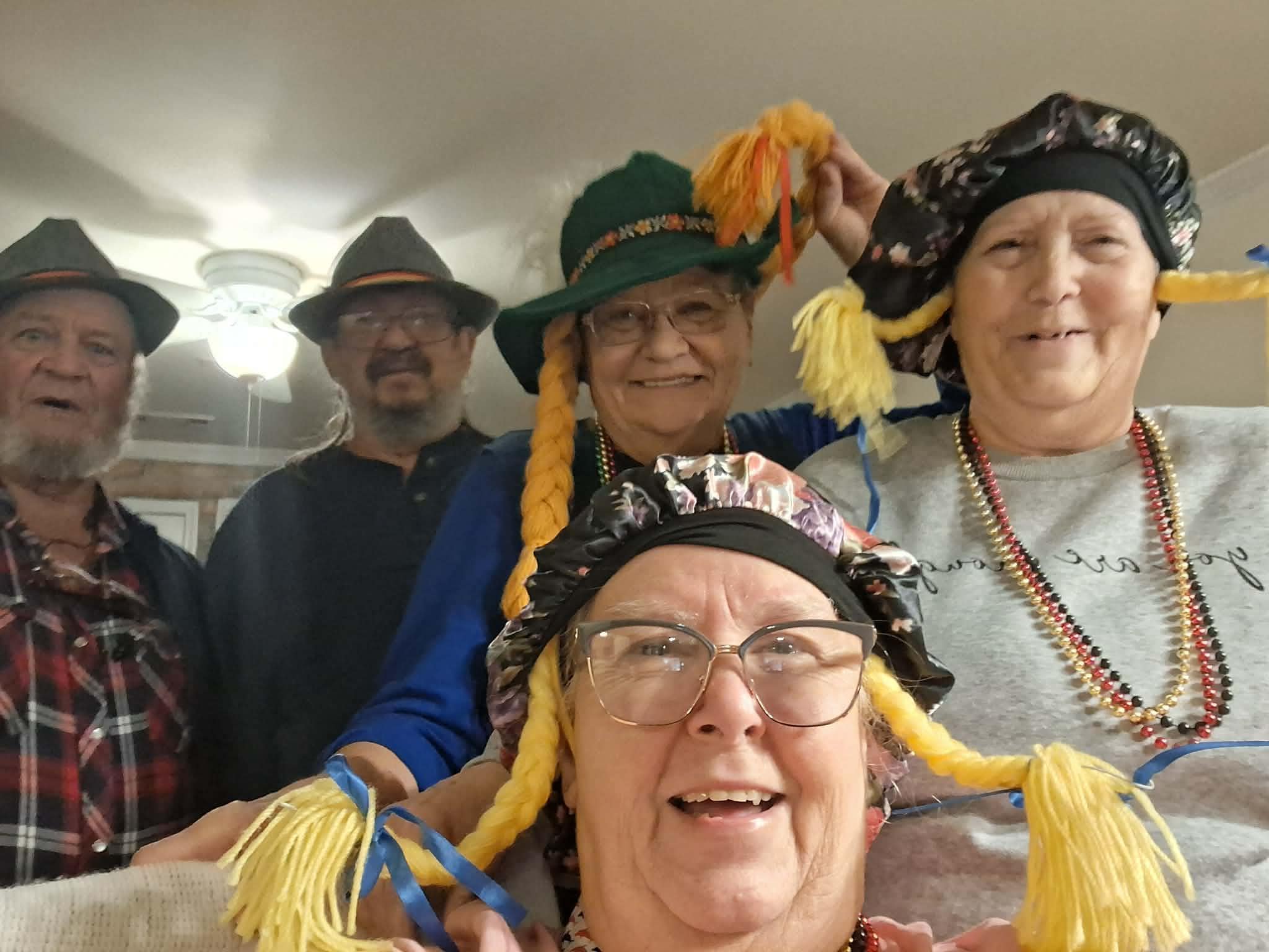 Having a Great time enjoying Hats at place 