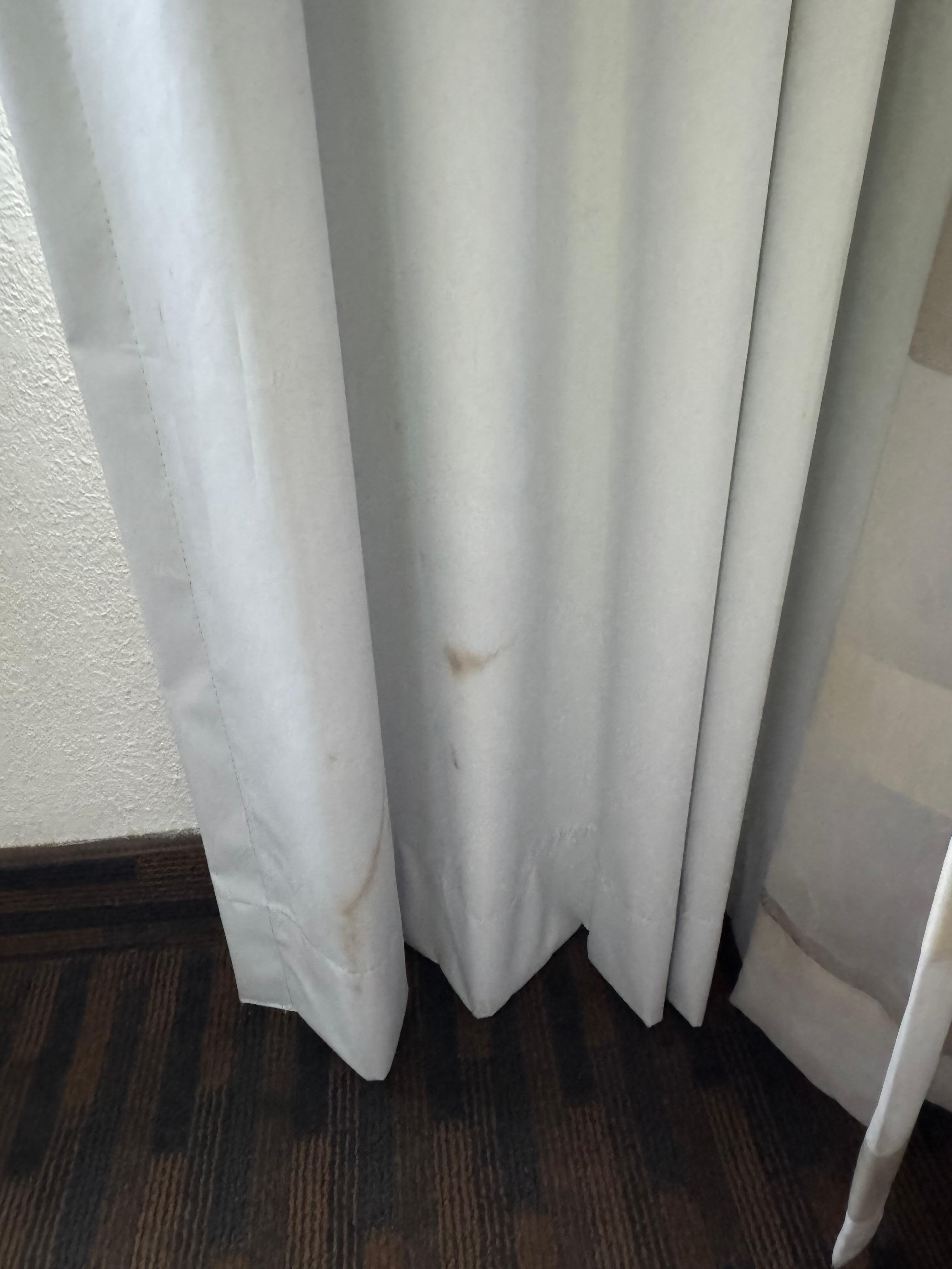 Mold or dirt on curtains