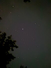 Beautiful views of the stars at night