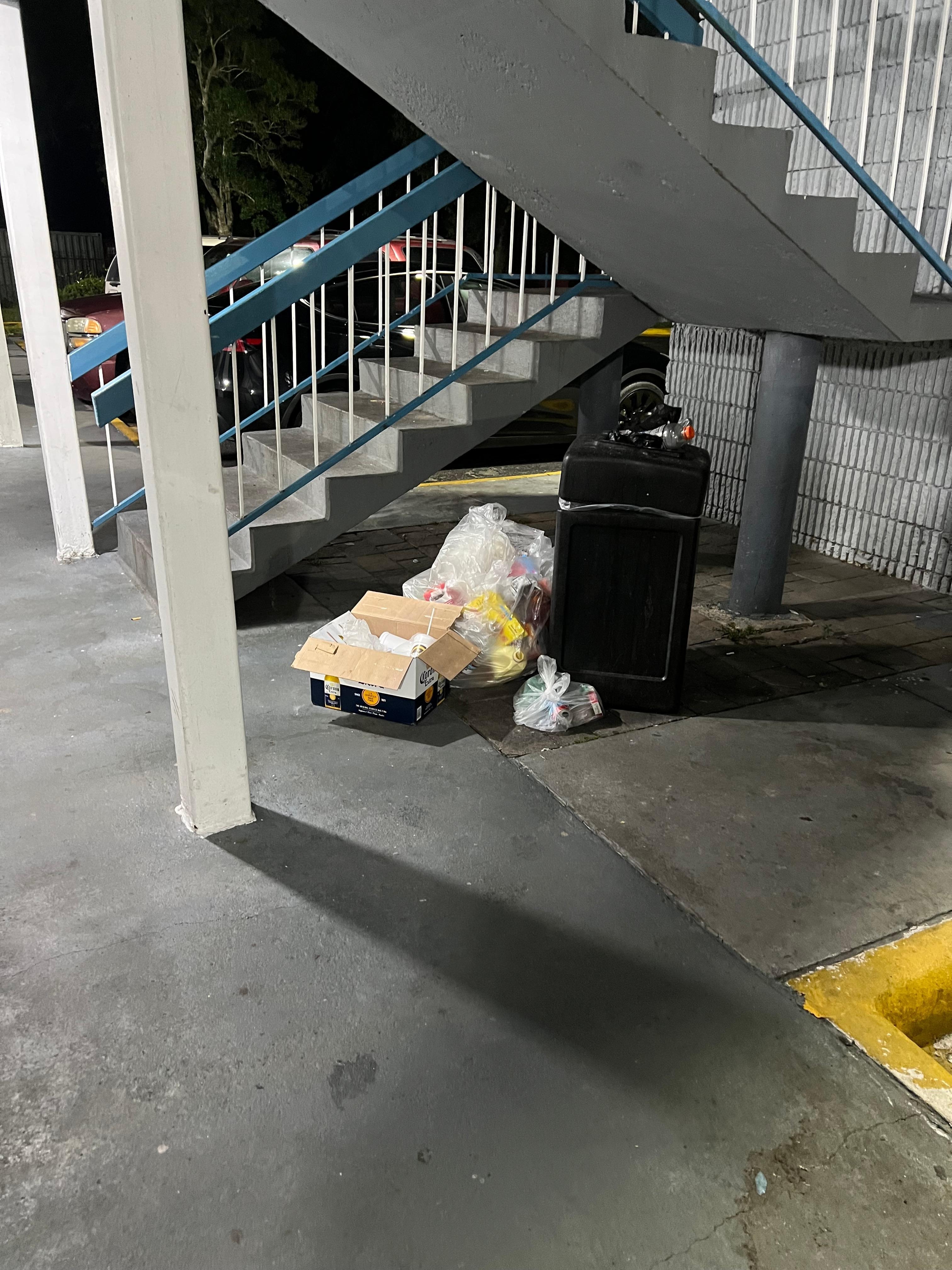 Trash not changed for 2 days
