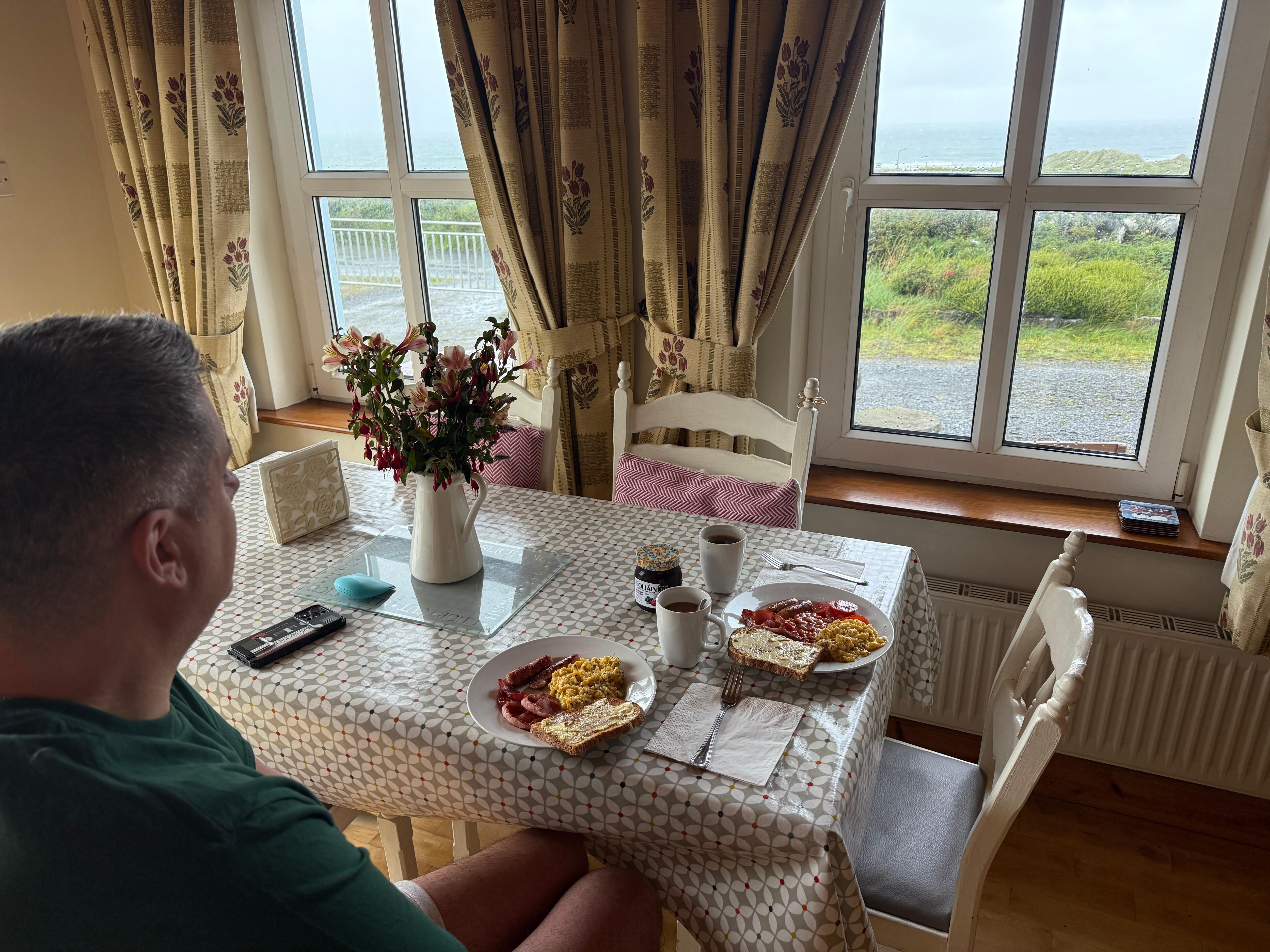 Breakfast with a view