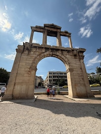 Hadrian’s arch - less than 2 minutes from the front door!