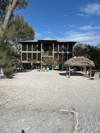 Gorgeous sunset from the beach in front of the unit!