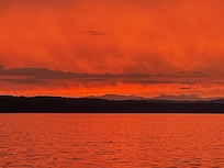 Sunset on Highland lake.