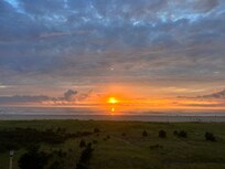 Sunset view on the balcony.