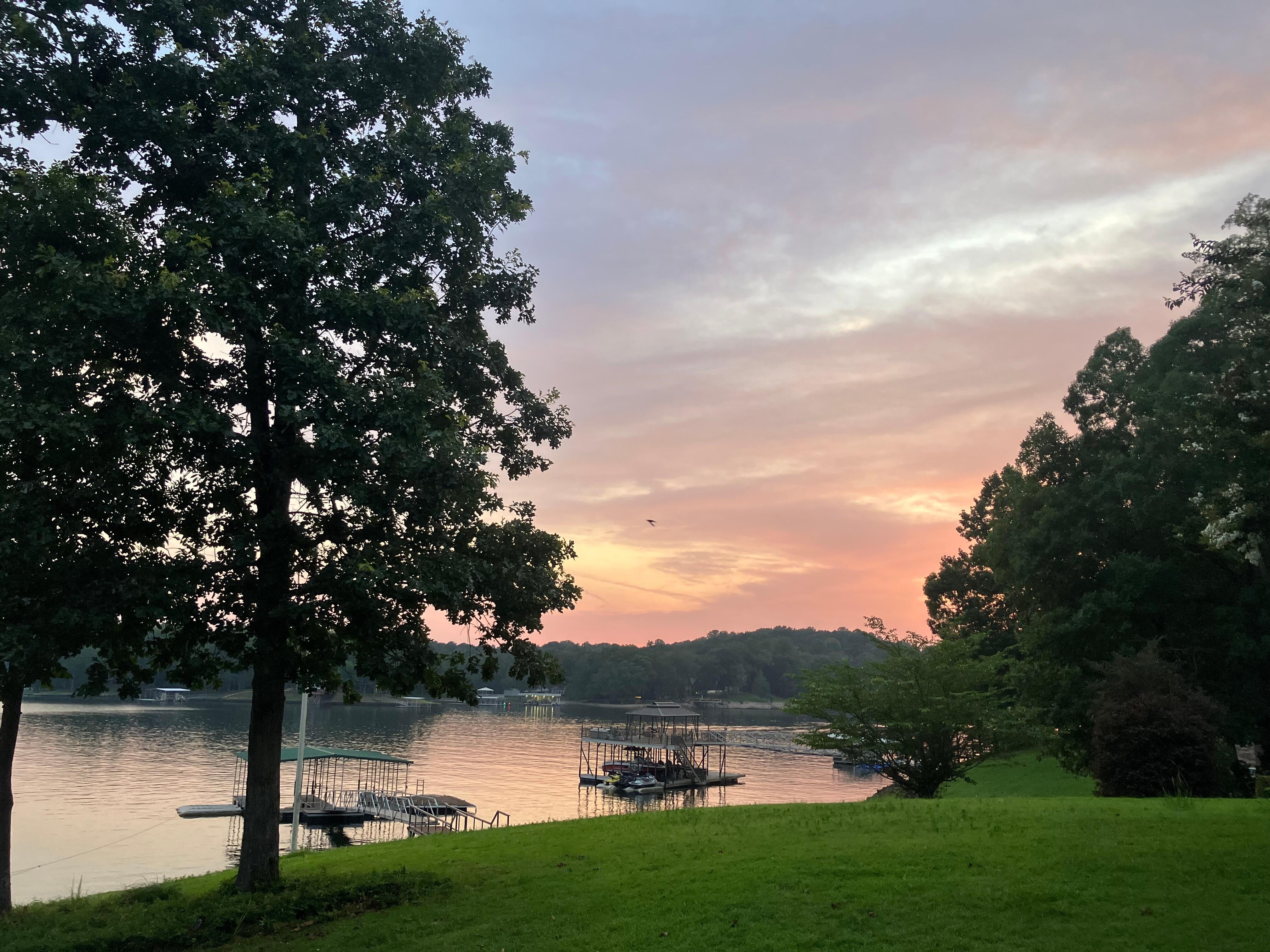 Nice sunsets from the back deck