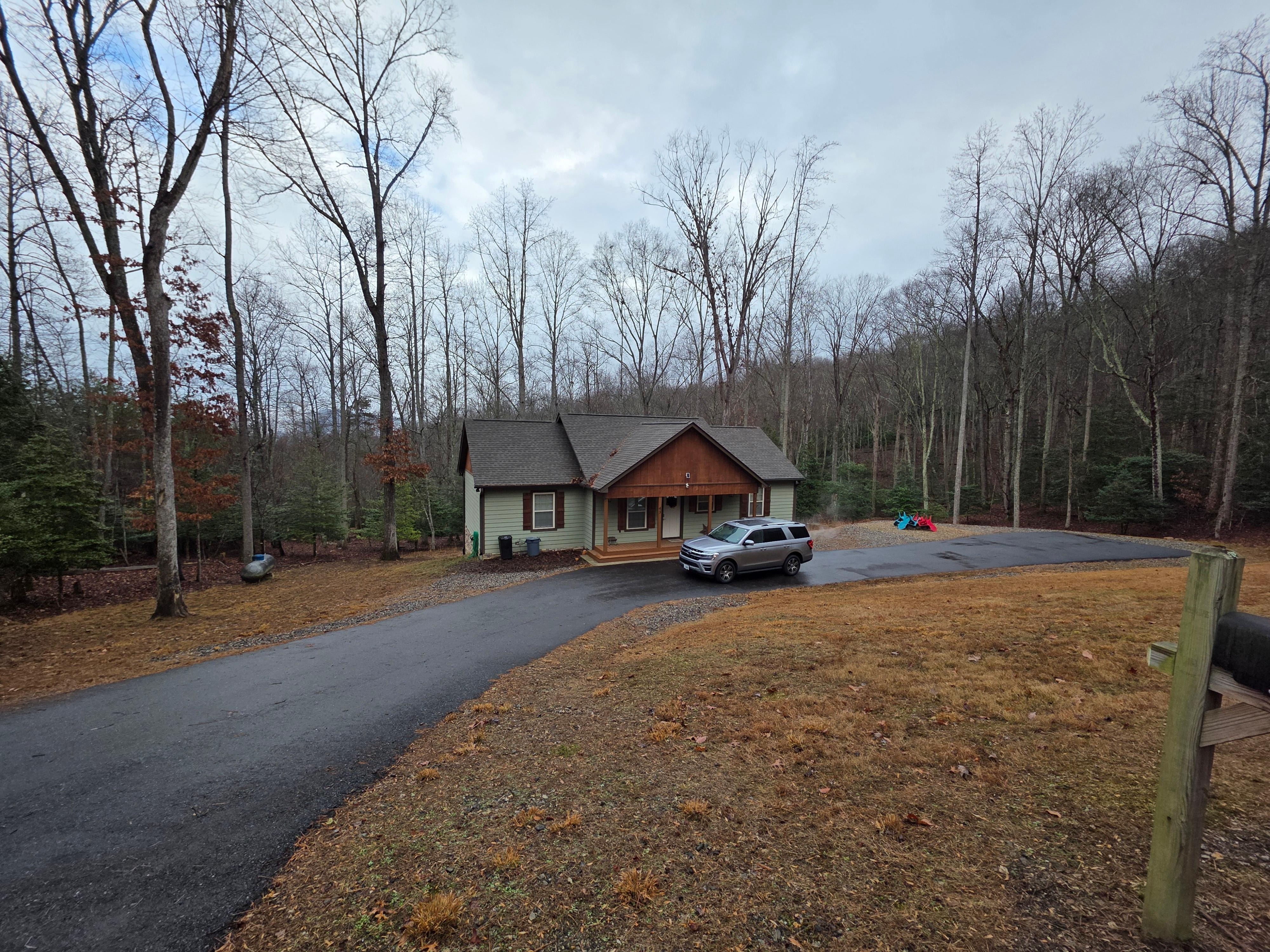 The house from the road.