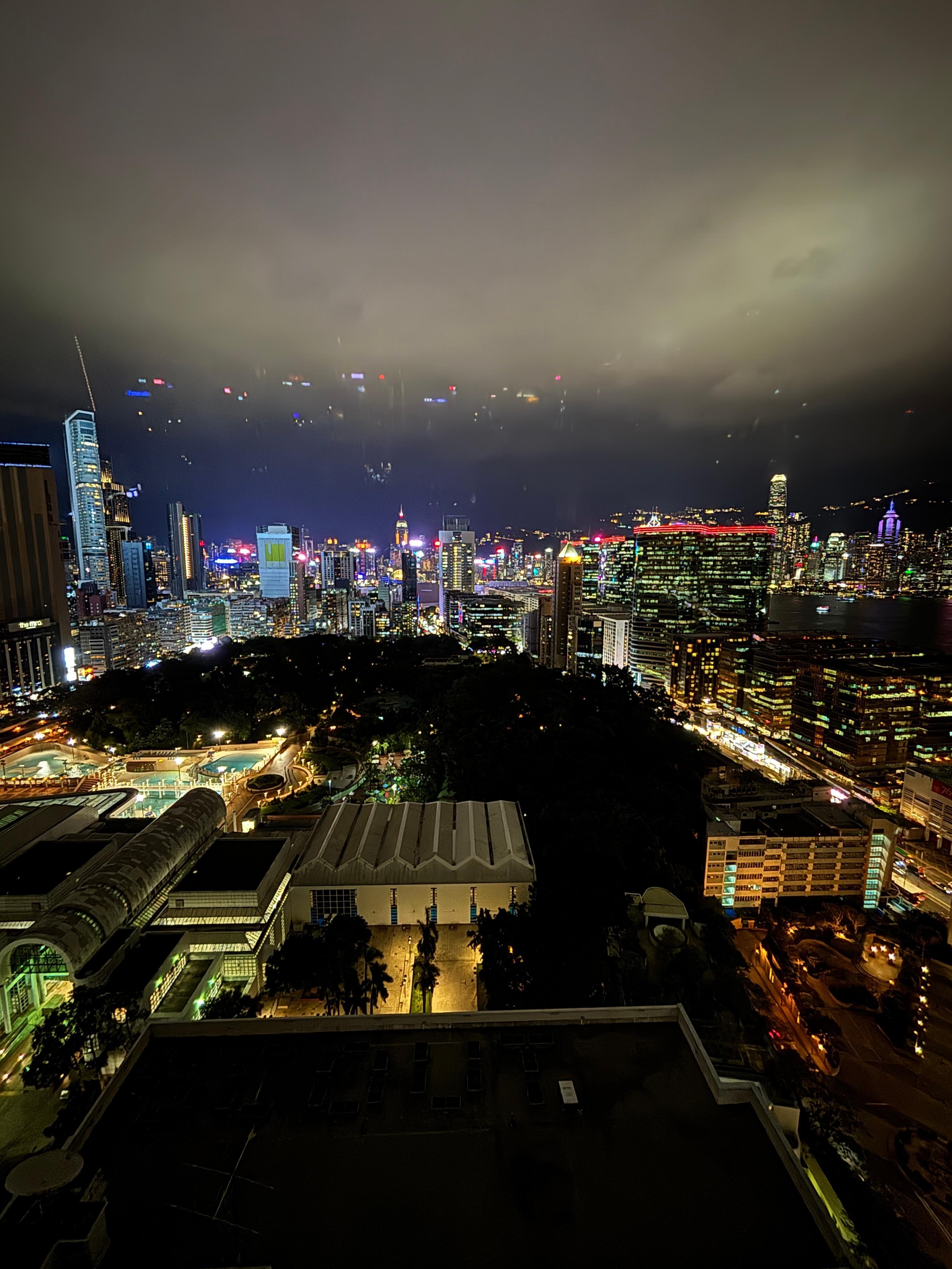 Night time view from our 25th floor room 