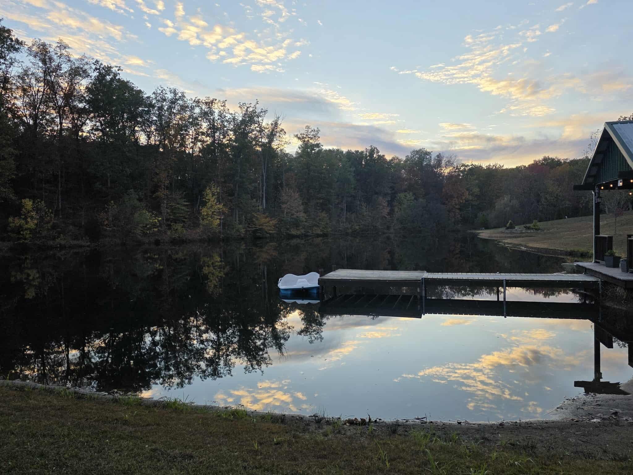 The pond was beautiful!