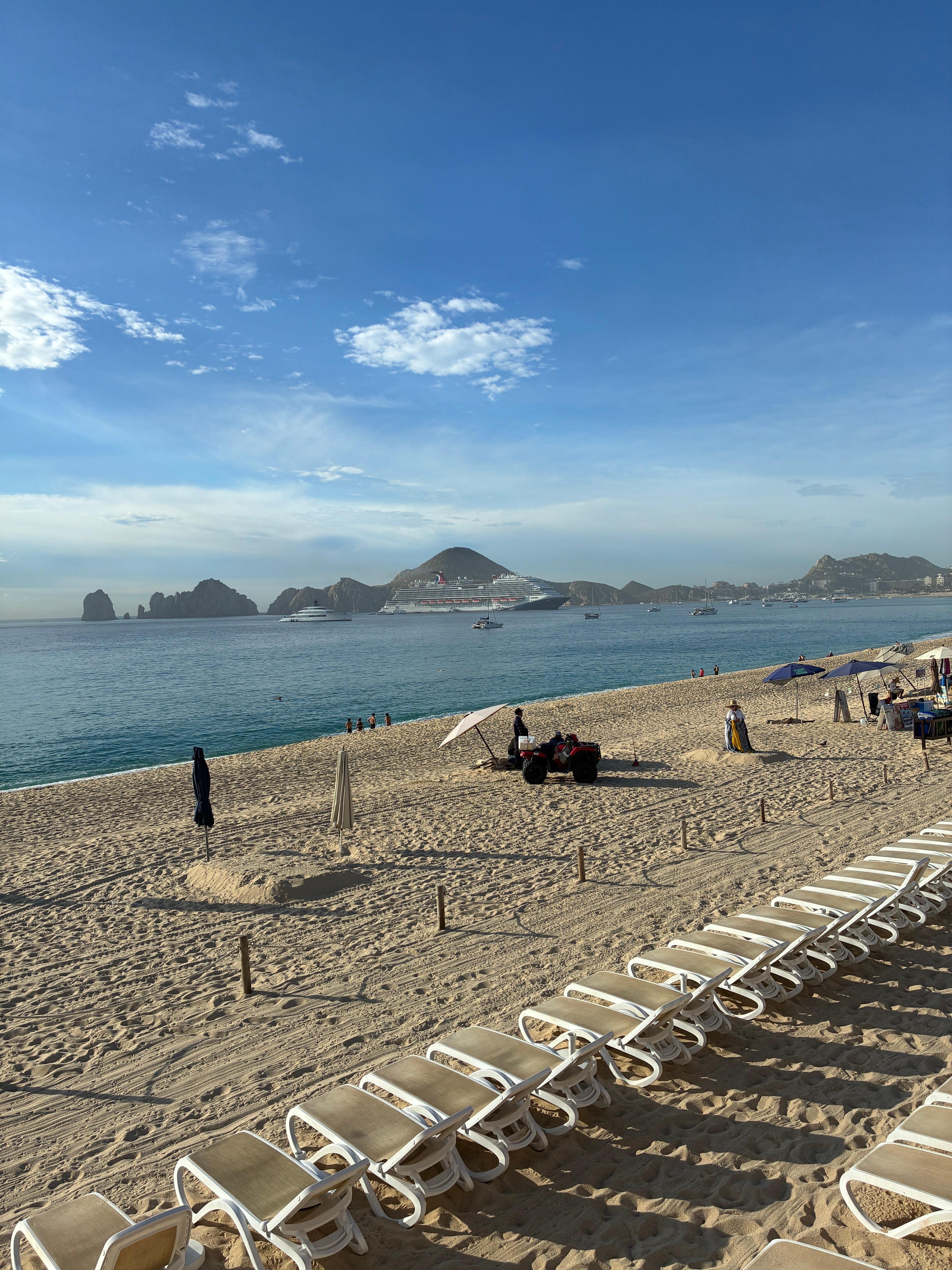 The beachfront early in the morning