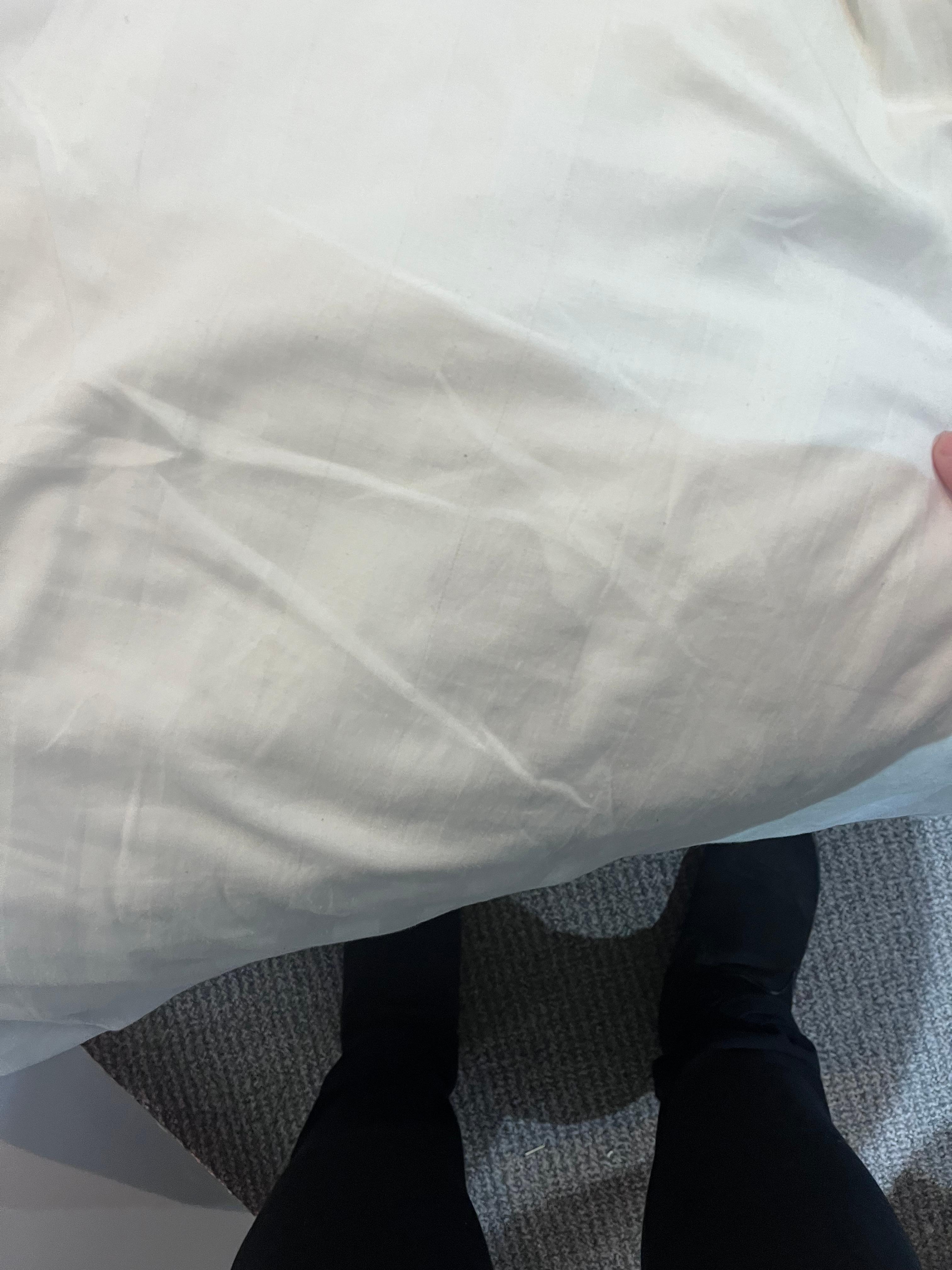 Big stain on bedding 