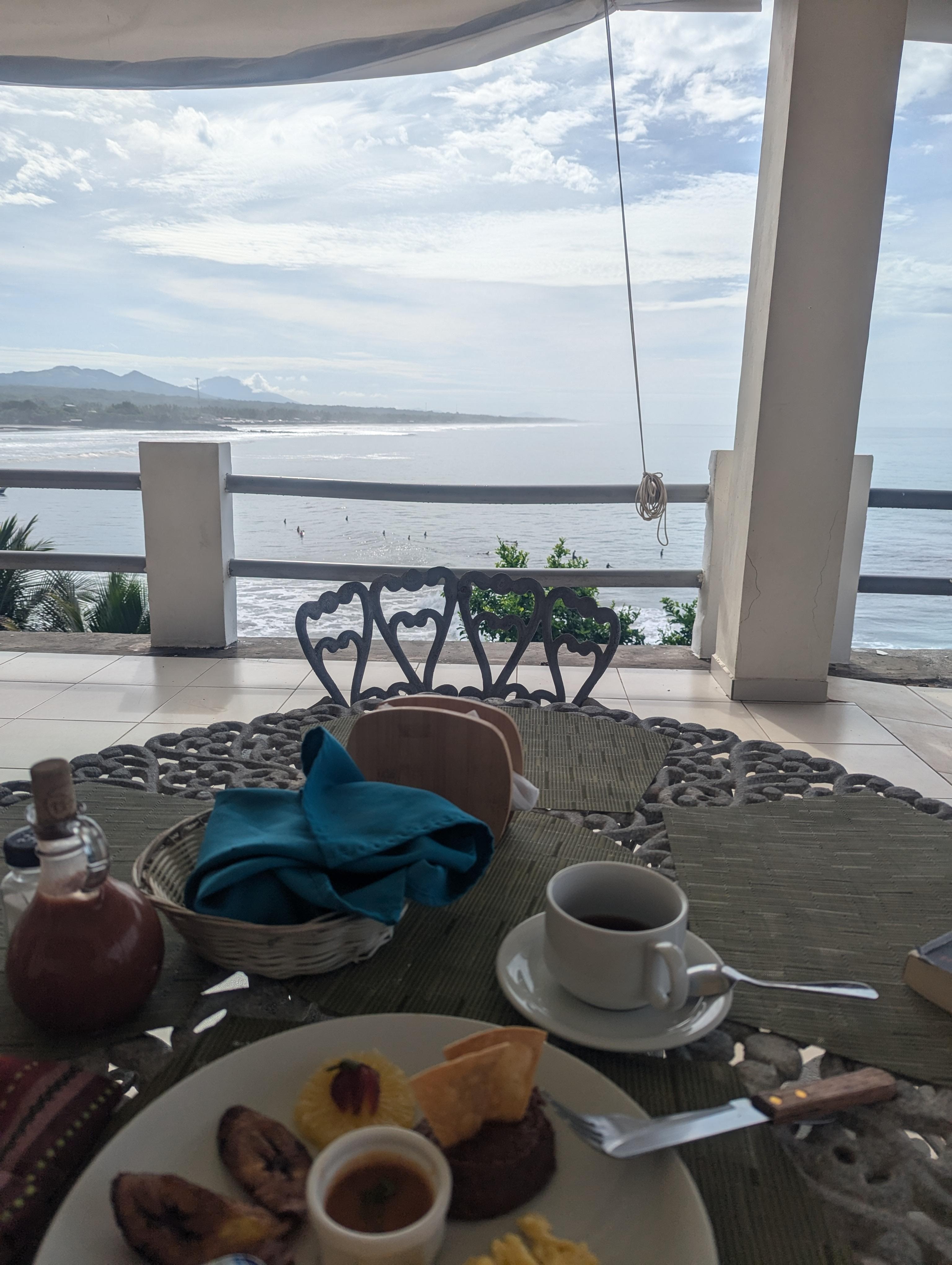 View at breakfast 