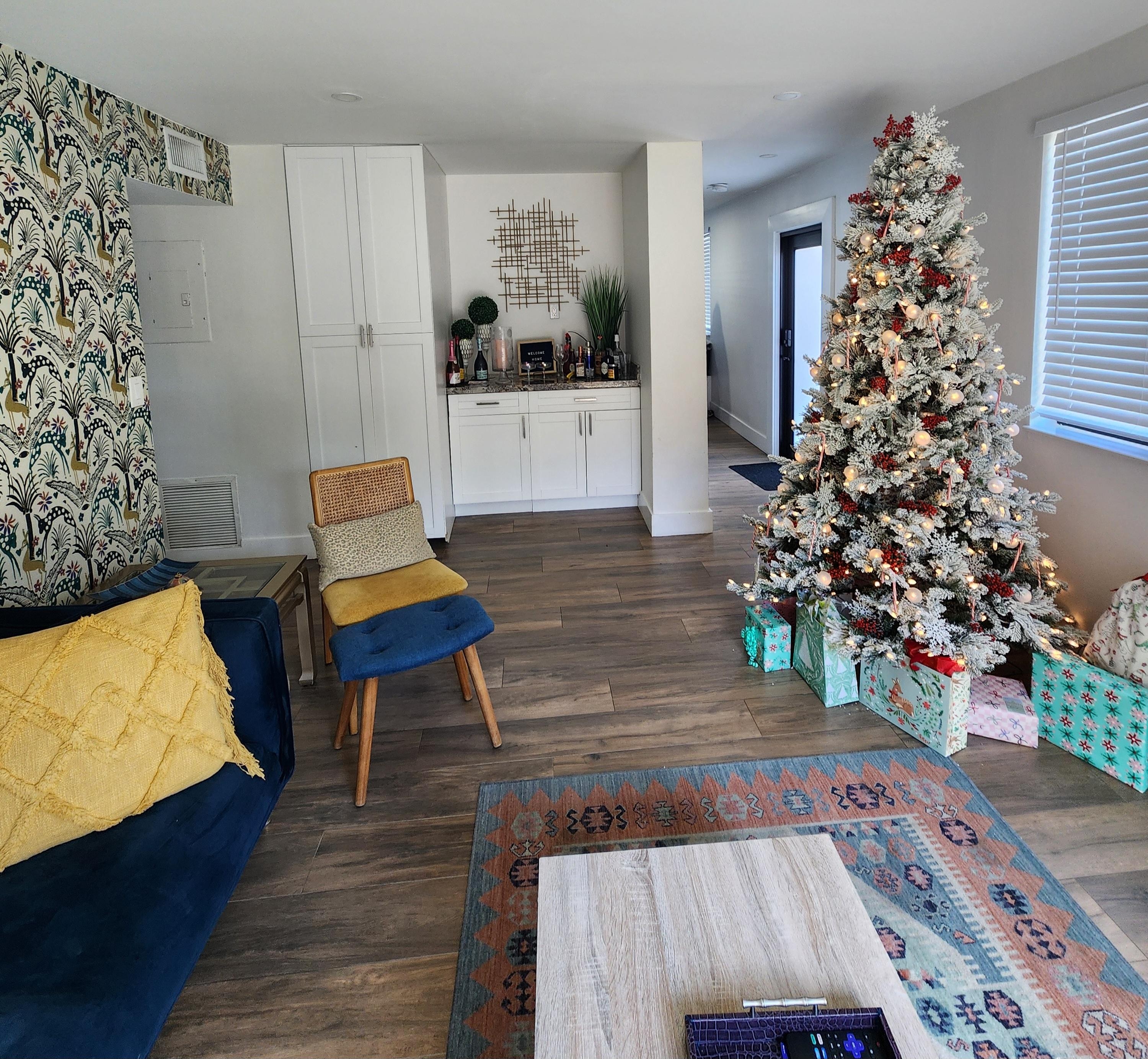 Plenty of room for our Christmas tree.