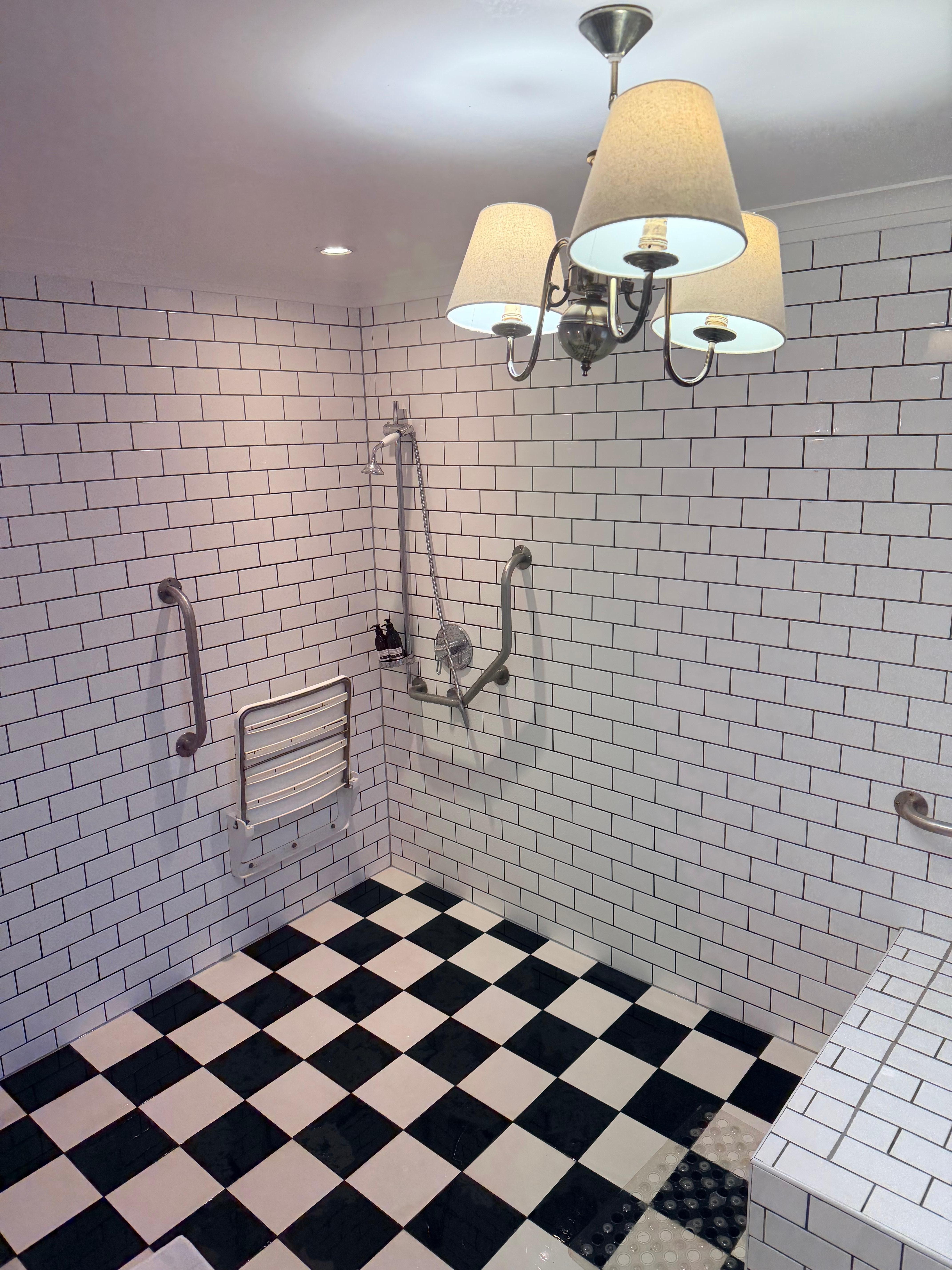 We were given a room that seemed like an assisted room (not required or wanted) that didn’t have a shower curtain/glass.