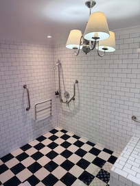 We were given a room that seemed like an assisted room (not required or wanted) that didn’t have a shower curtain/glass.