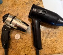I just had to have a picture of the blow dryer. I thought it was a toy at first.