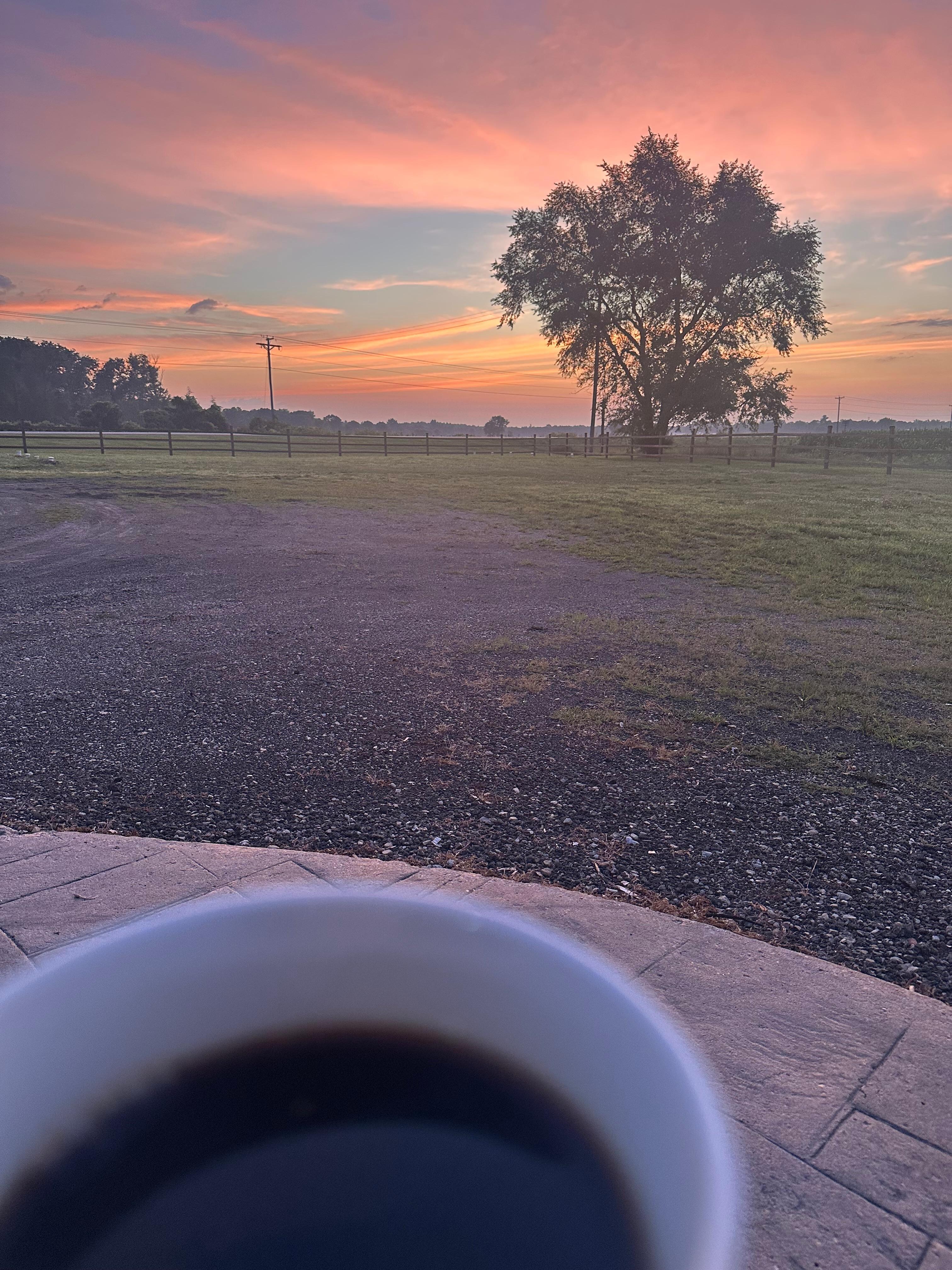 Sunrise as the house 