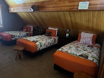 Children’s loft was “bears meet Peter Pan” adorable