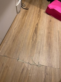 Caved in moving floor boards