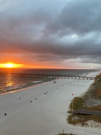 Evening view to the west.