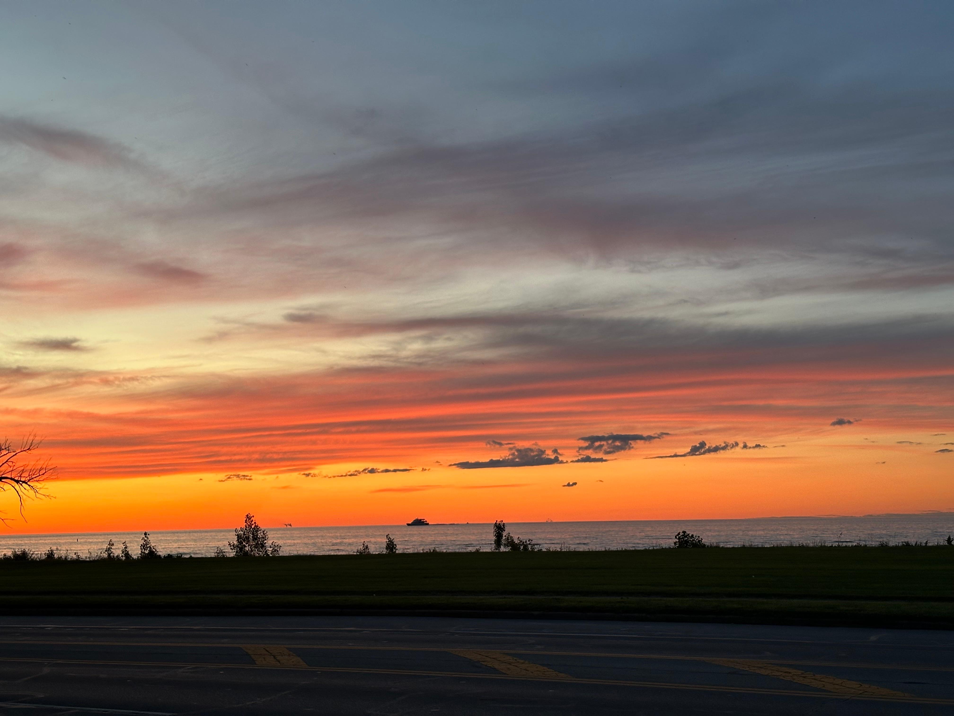 Sunset view from the condo.